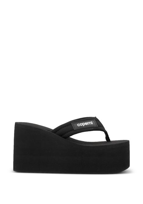 sandali branded wedge donna neri COPERNI | COPSH09440BLA
