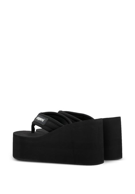 sandali branded wedge donna neri COPERNI | COPSH09440BLA