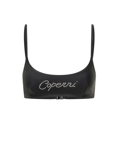 top bikini crystal logo donna nero COPERNI | COPSW03F5021ABLK