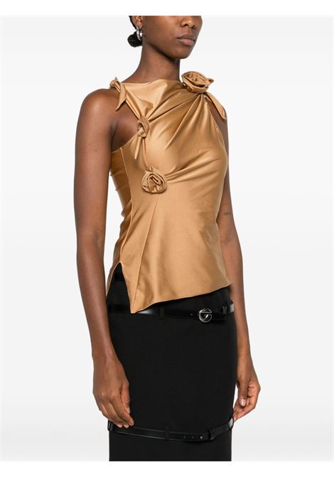 top asymmetric flowe gown donna marrone COPERNI | COPT76F5001BRW