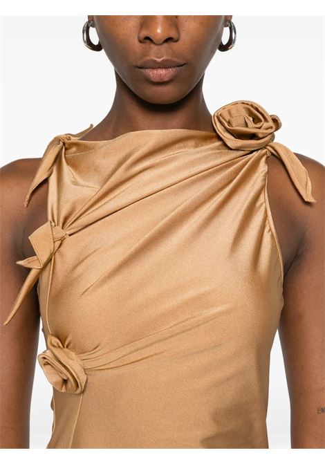 top asymmetric flowe gown donna marrone COPERNI | COPT76F5001BRW