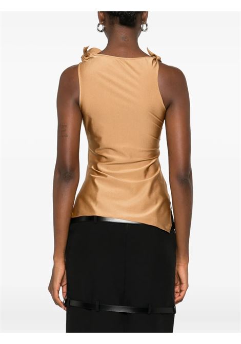 top asymmetric flowe gown donna marrone COPERNI | COPT76F5001BRW