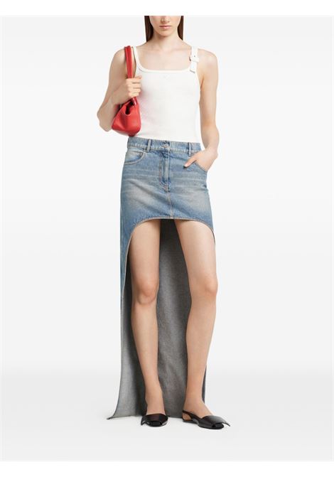 buckle 90's rib tank top woman white COURRÈGES | 126JDE153JS01940001