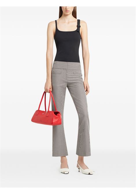 buckle 90's rib tank top woman black COURRÈGES | 126JDE153JS01949999