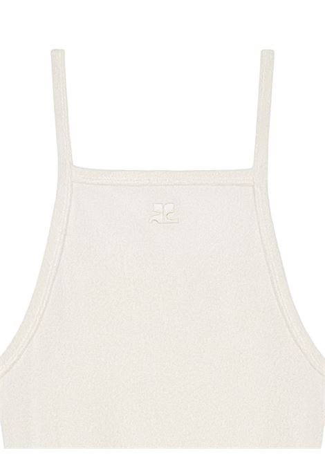 spongy heritage dress woman light beige COURRÈGES | 126JRO812JS02640018
