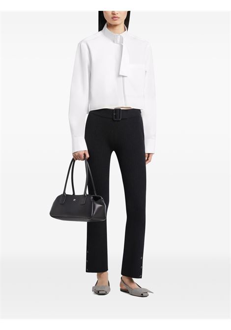 pantaloni capri knit donna neri COURRÈGES | 126MPA677FI00019999