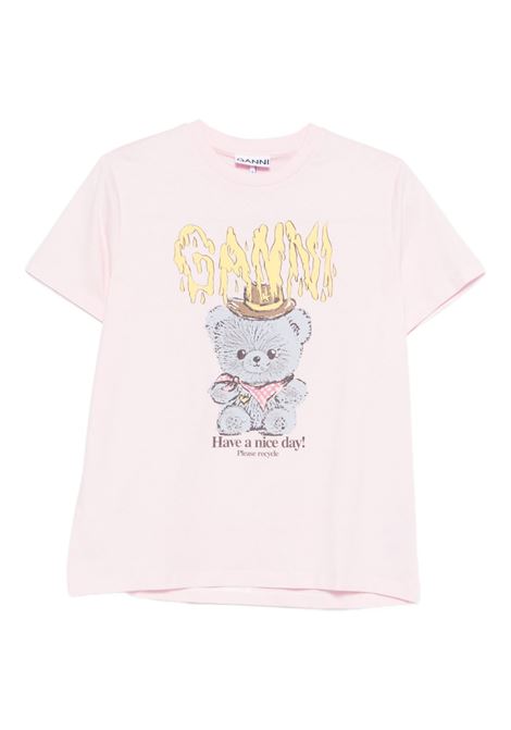 t-shirt cowboy bear donna rosa GANNI | A1050074868