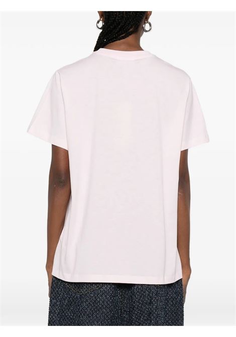 cowboy bear t-shirt woman pink GANNI | A1050074868