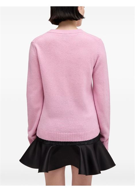 maglione graphic wool donna rosa GANNI | A1070047868