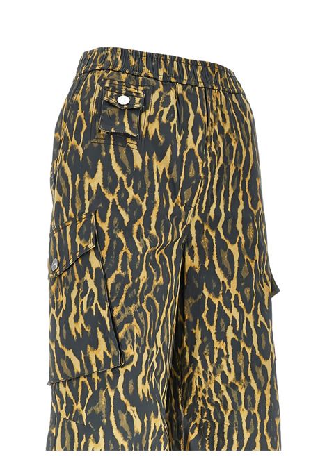 pantaloni cargo donna kahki GANNI | A1080045894