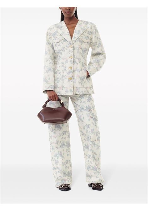 bou bag small woman dark chocolate GANNI | A5906890