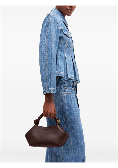 bou bag small grained woman brown GANNI | A7274979