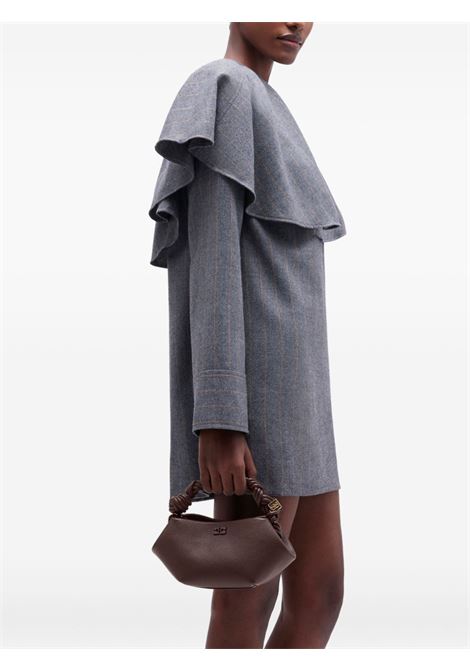 borsa bou mini grained donna marrone GANNI | A7275979