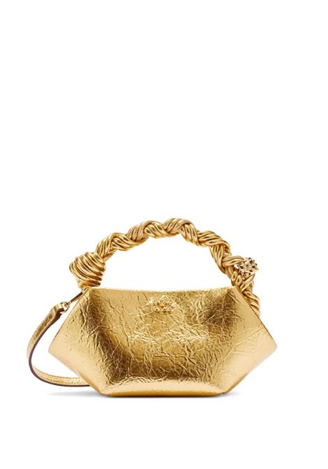 metallic bou bag mini woman gold GANNI | B2100030339