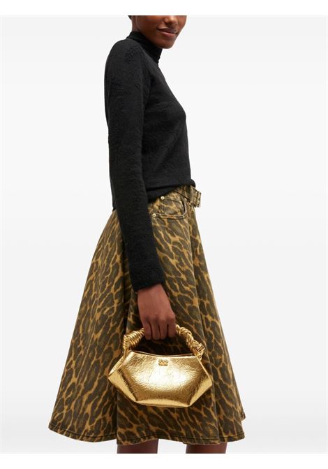 metallic bou bag mini woman gold GANNI | B2100030339