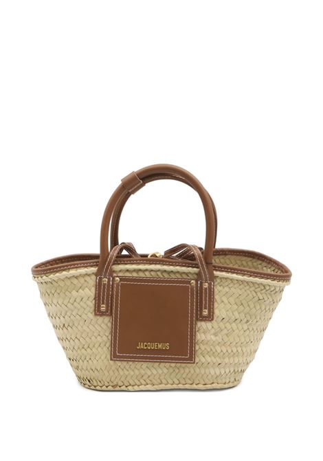 borsa le petit panier soli donna natural e marrone chiaro JACQUEMUS | BAW00044AC01C04811