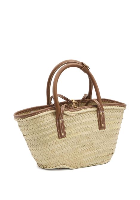 borsa le petit panier soli donna natural e marrone chiaro JACQUEMUS | BAW00044AC01C04811