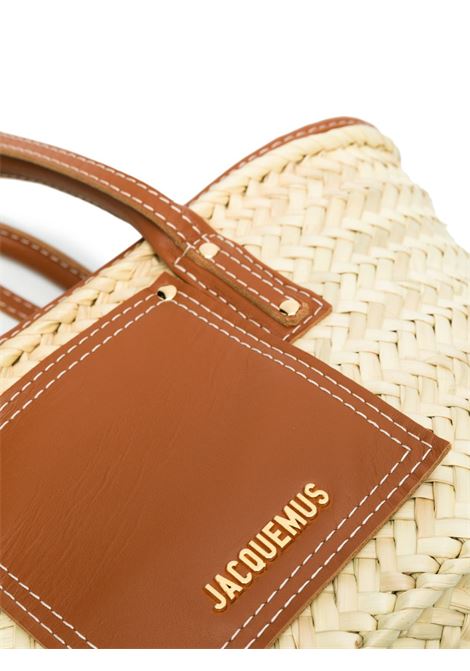 borsa le petit panier soli donna natural e marrone chiaro JACQUEMUS | BAW00044AC01C04811