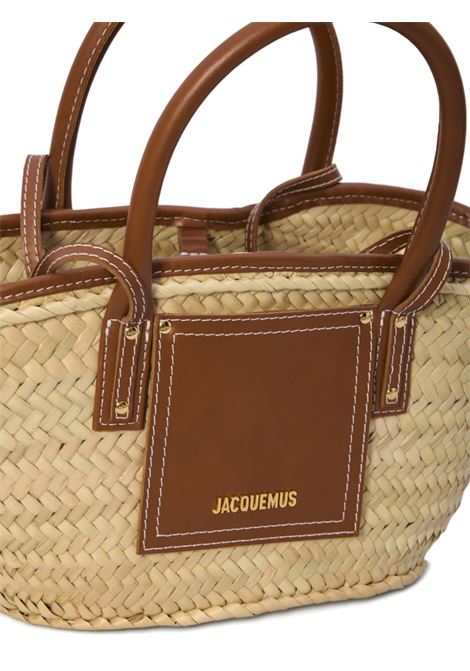 borsa le petit panier soli donna natural e marrone chiaro JACQUEMUS | BAW00044AC01C04811