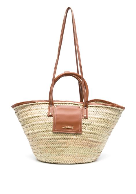 borsa le panier soli donna natural e marrone chiaro JACQUEMUS | BAW00045AC01C04811