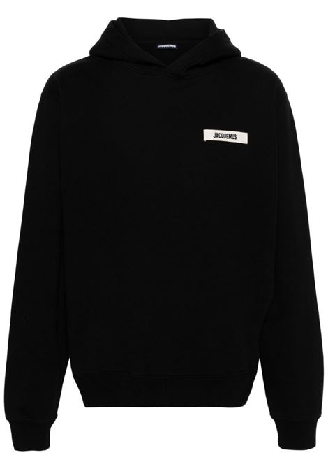 felpa le hoodie gros grain uomo nera JACQUEMUS | HOM00247AJ00126990