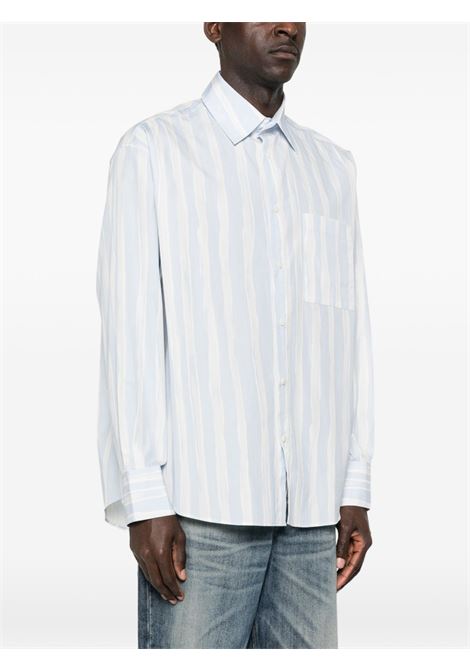 le chemise camargue man blue and beige JACQUEMUS | SHM00605AW006913GT