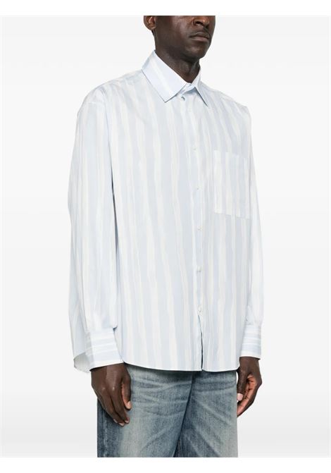camicia camargue uomo blue e beige JACQUEMUS | SHM00605AW006913GT