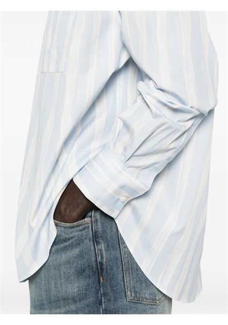 camicia camargue uomo blue e beige JACQUEMUS | SHM00605AW006913GT