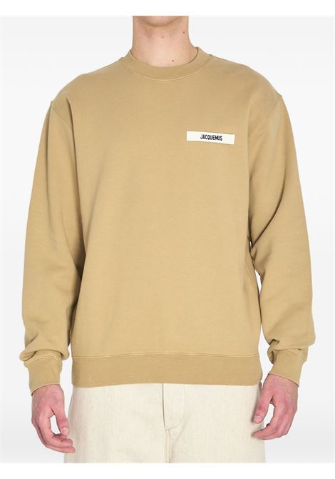 le sweatshirt gros grain man dark beige JACQUEMUS | SSM00206AJ00126180