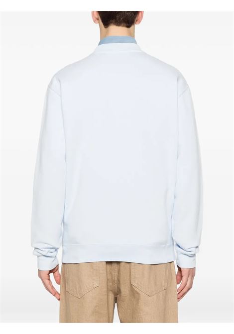 felpa le sweatshirt gros grain uomo azzurra JACQUEMUS | SSM00206AJ00126321