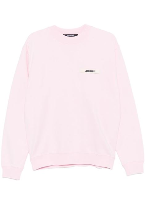 felpa le sweatshirt gros grain uomo rosa JACQUEMUS | SSM00206AJ00126431