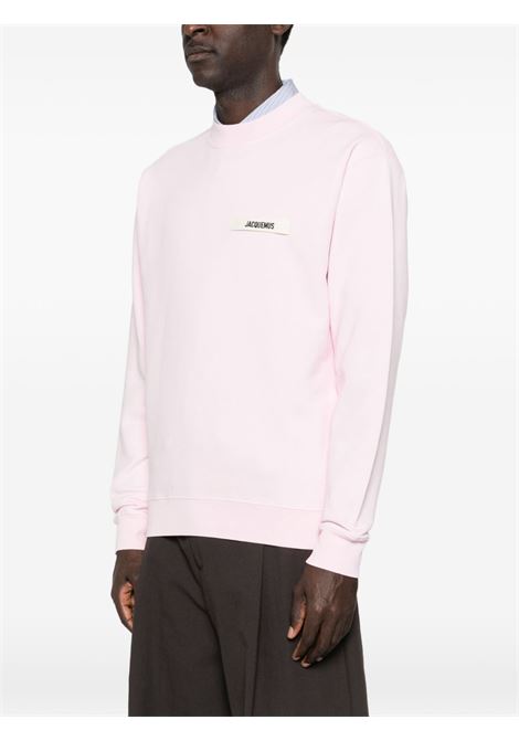 felpa le sweatshirt gros grain uomo rosa JACQUEMUS | SSM00206AJ00126431