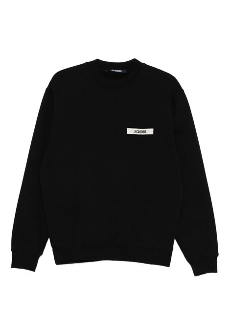 le sweatshirt gros grain man black JACQUEMUS | SSM00206AJ00126990