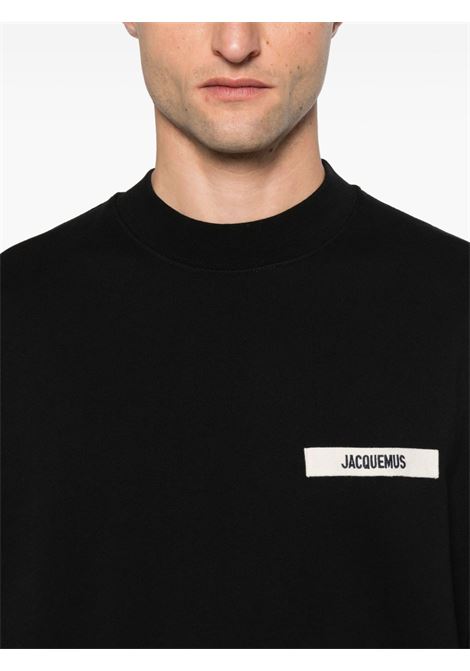 felpa le sweatshirt gros grain uomo nera JACQUEMUS | SSM00206AJ00126990