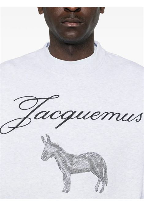 felpa le sweatshirt ane uomo grigia JACQUEMUS | SSM00314AJ001749DS