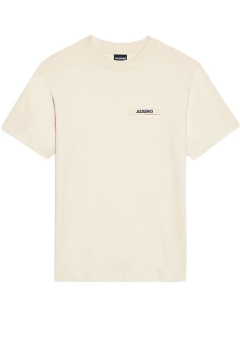 t-shirt le gros grain uomo beige JACQUEMUS | TSM00133AJ00226150