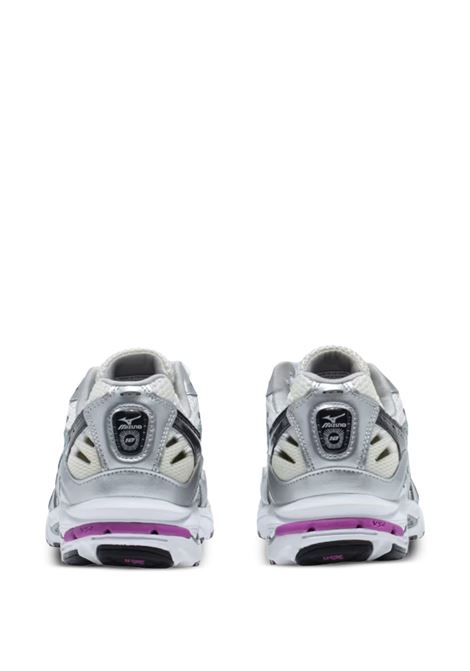 sneakers wave rider 10 uomo bianche nere e argento MIZUNO | D1GA210418