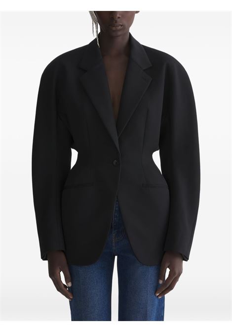 cinched jacket woman black MUGLER | 26P1VE048010191999