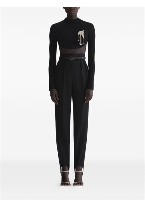 short knitted top woman black MUGLER | 26P2TO085711371999