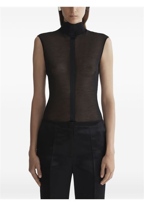 sleeveless tuxedo bodysuit woman black MUGLER | 26P3BO029220311999