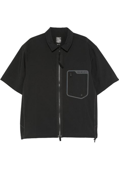 camicia waterscape uomo nera OAKLEY | FOA407955021