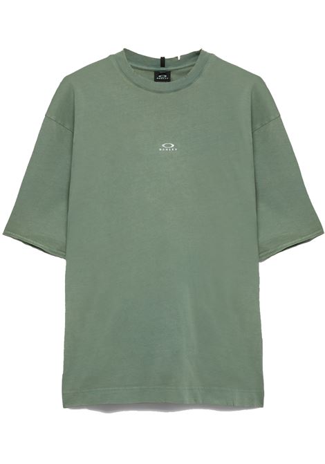t-shirt latitude uomo verde OAKLEY | FOA40854574O