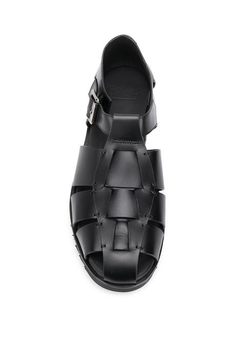 pacific sandals man black in leather PARABOOT | 123312NOIR