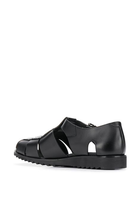 pacific sandals man black in leather PARABOOT | 123312NOIR