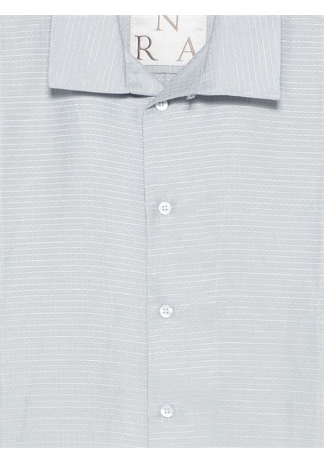 sun silk linen ripstop ss shirt man light blue RANRA | AMSS26SS01112C928