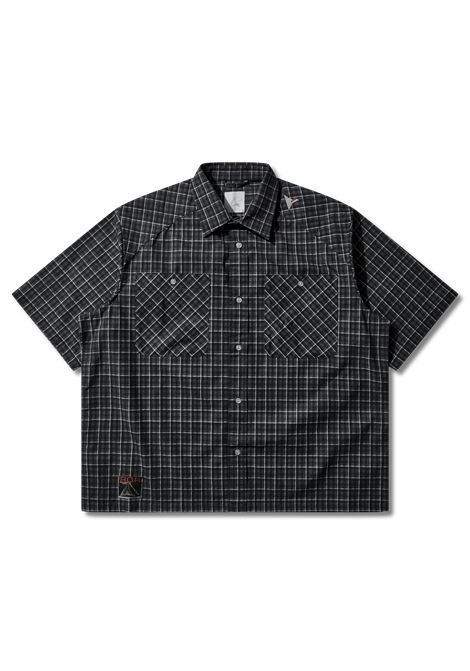 aair floweave printed ss shirt man grey ROA | YBMW017FA17GRY0001