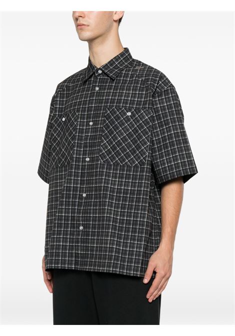 aair floweave printed ss shirt man grey ROA | YBMW017FA17GRY0001