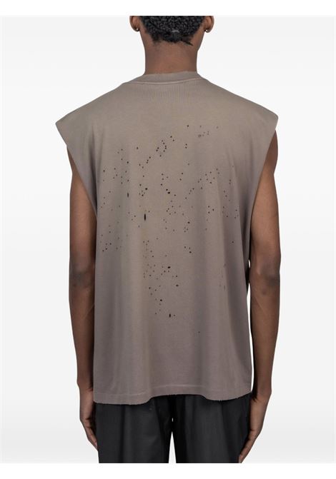 mothtech muscle tee man dark beige SATISFY | 1100591E02