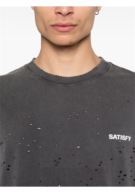 mothtech tee man black SATISFY | 1100600A02