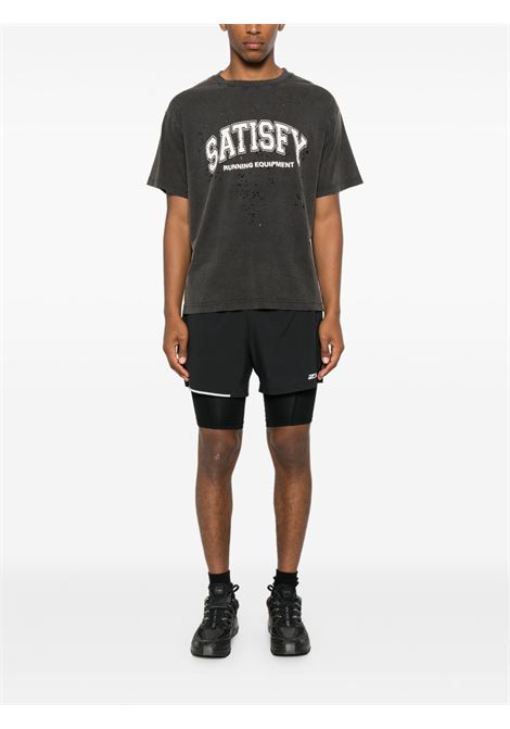 mothtech tee man black SATISFY | 1100600A04